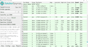 A table with multiple columns of data.